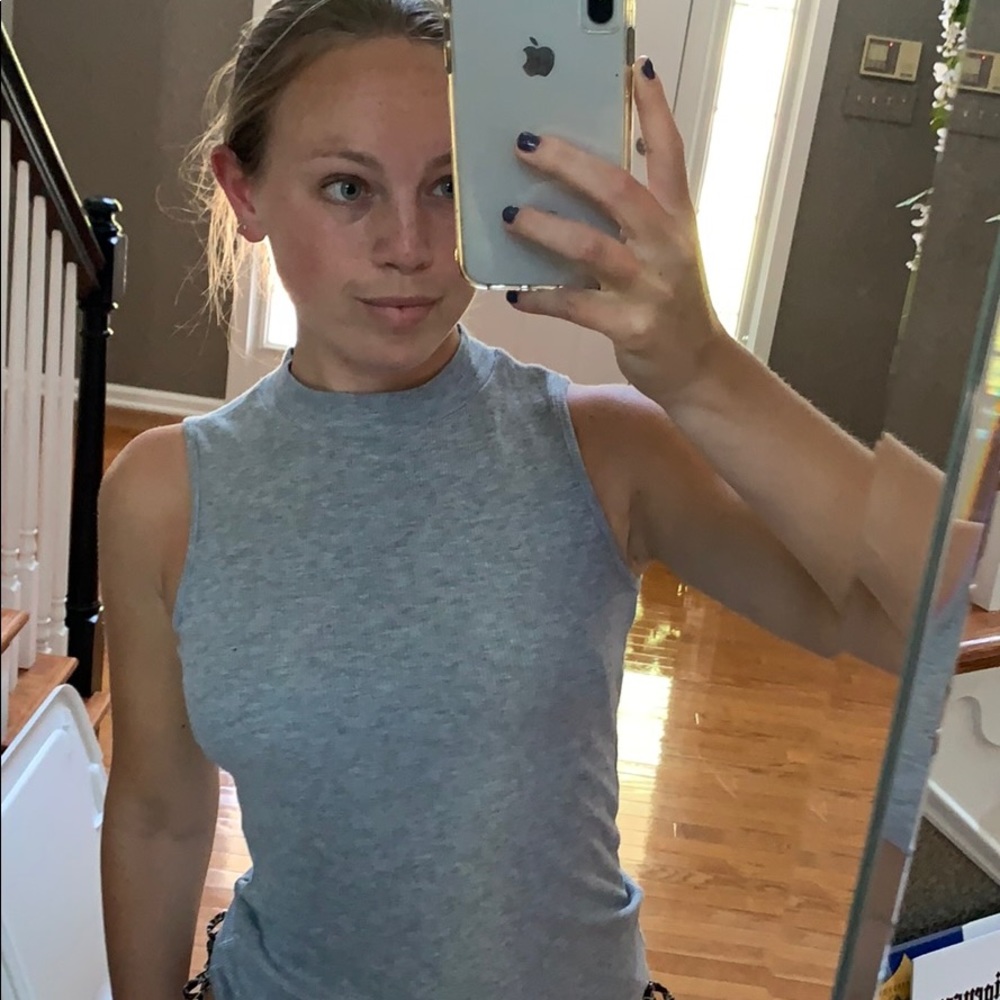 High Neck Form Fitting Breathable Tank